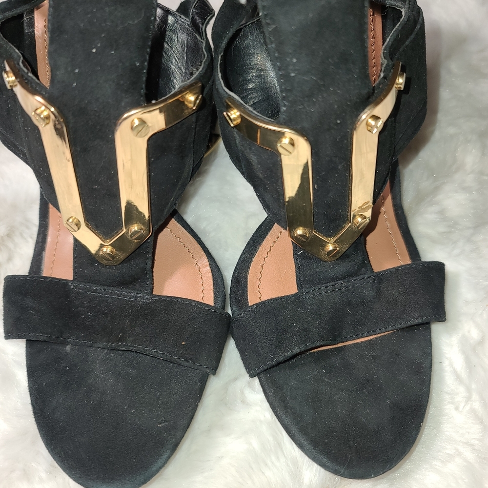 Black Vince Camuto Black Sandal sz 9M - Picture 6 of 7